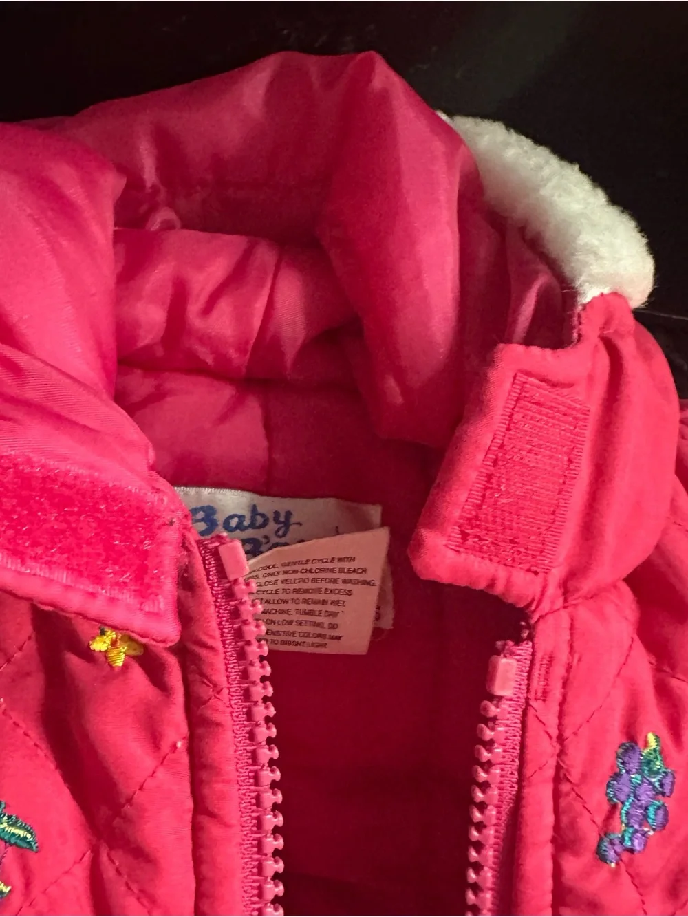 Vintage OshKosh B’Gosh Girls Pink Snowsuit Winter One Piece Cozy Retro Ski Suit